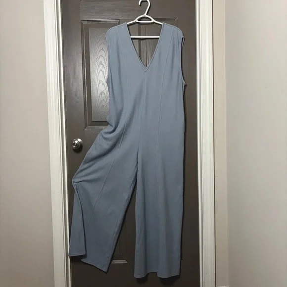 FREE PEOPLE BEACH | Avenue One-Piece Jumpsuit Cotton Oversized Wide Leg Size S - Picture 14 of 14